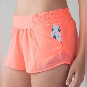 Lululemon Hotty hot shorts in Pop orange